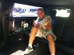 Desi and Chuck in Limousine - 9-5-13